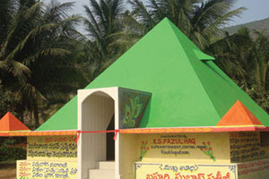 Pyramid at Vizag jail, India