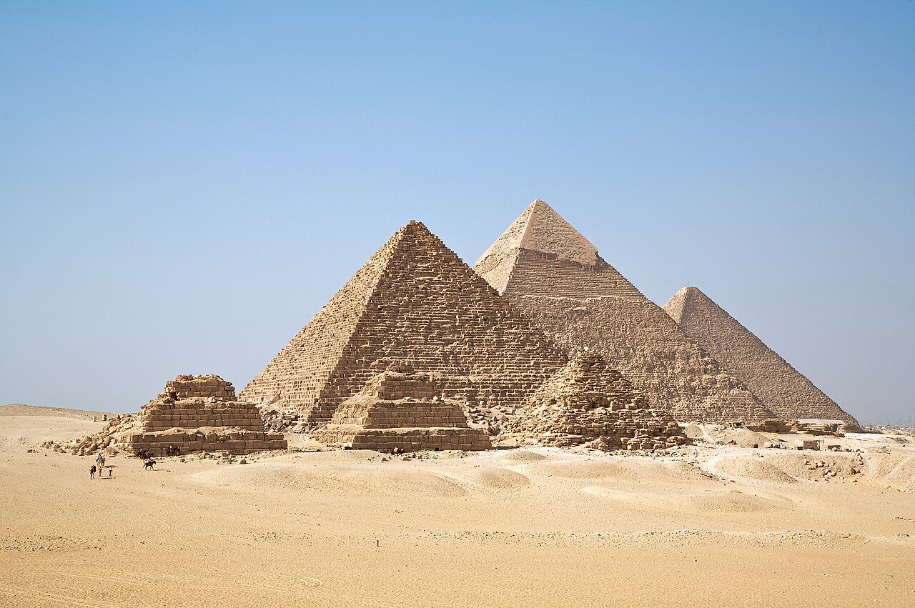 The pyramids of Giza, Egypt